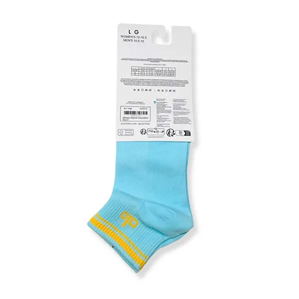 Tất Unisex Alo Yoga Half-Crew Throwback Sock Blue/Yellow Màu Xanh Dương Freesize