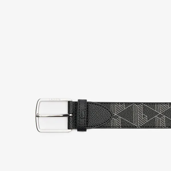 Thắt Lưng Nam Lacoste Monogram Belt RC4098 H45 T100/39 Màu Đen Size 100