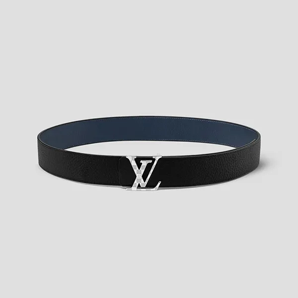 Thắt Lưng Nam Louis Vuitton LV Damier 40mm Reversible Belt Black/Blue - M8361 Màu Xanh Đen Size 90