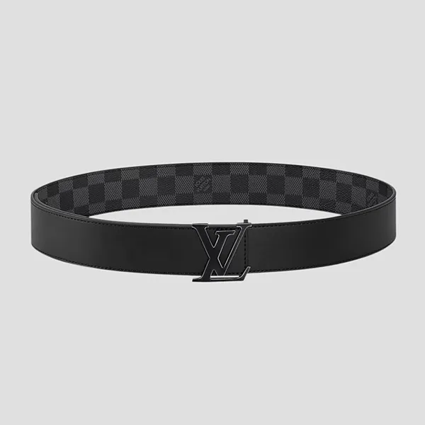 Thắt Lưng Nam Louis Vuitton LV Initiales 40mm Reversible Belt Black M0213 Màu Đen Size 95