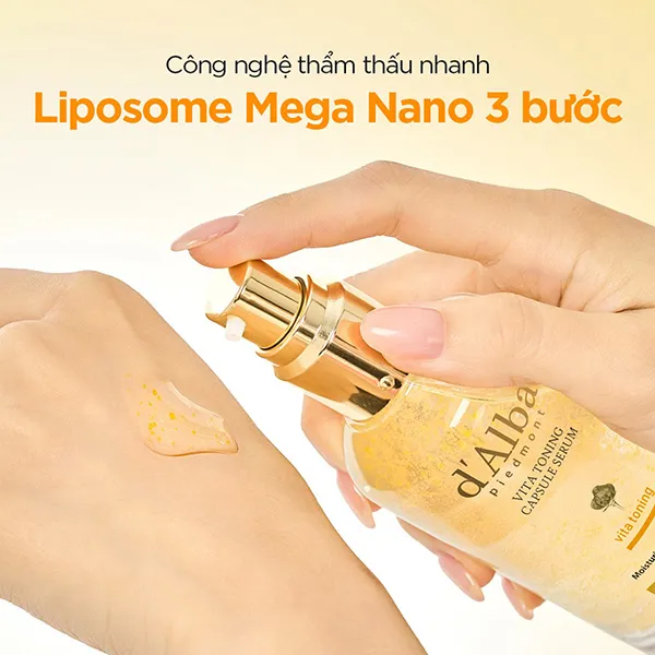 Tinh Chất Cấp Ẩm Dưỡng Sáng Da D'alba Vita Toning Capsule Serum 50ml
