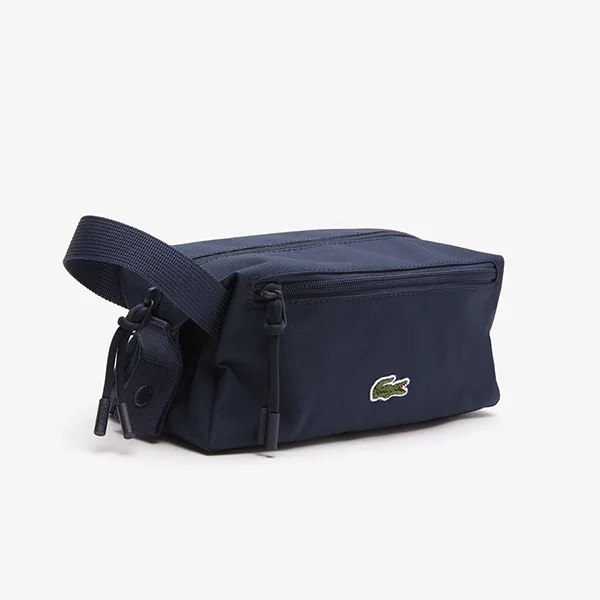 Túi Cầm Tay Unisex Lacoste Zippered Toiletry Bag NH4098NE 992 Màu Xanh Navy