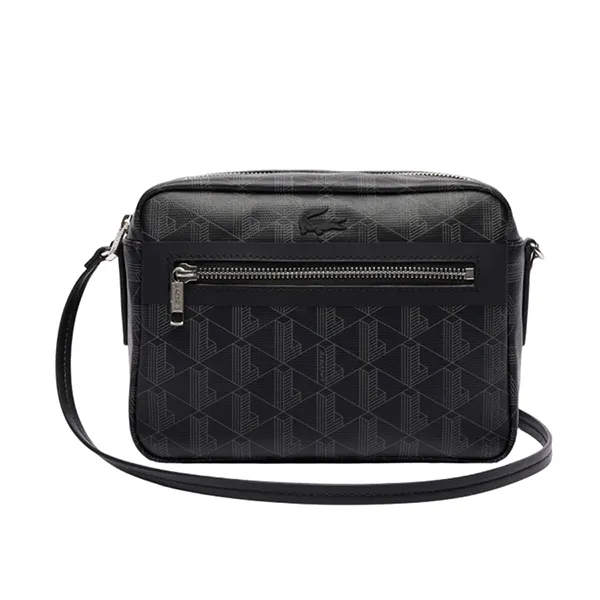 Túi Đeo Chéo Lacoste Zely Coated Canvas Vanity Bag NF4343Z 53N H45 Màu Đen