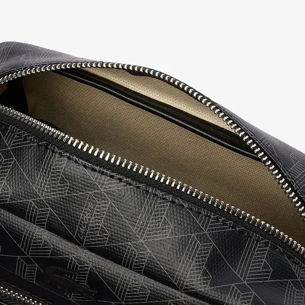 Túi Đeo Chéo Lacoste Zely Coated Canvas Vanity Bag NF4343Z 53N H45 Màu Đen