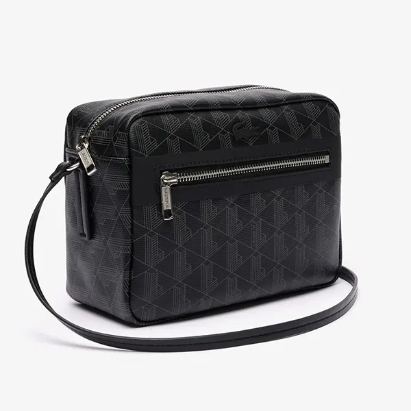 Túi Đeo Chéo Lacoste Zely Coated Canvas Vanity Bag NF4343Z 53N H45 Màu Đen