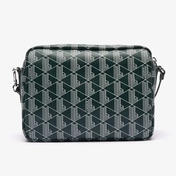 Túi Đeo Chéo Lacoste Zely Coated Canvas Vanity Bag NF4343Z 53N M44 Màu Xanh Lá