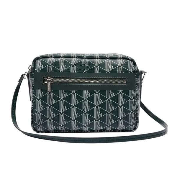 Túi Đeo Chéo Lacoste Zely Coated Canvas Vanity Bag NF4343Z 53N M44 Màu Xanh Lá