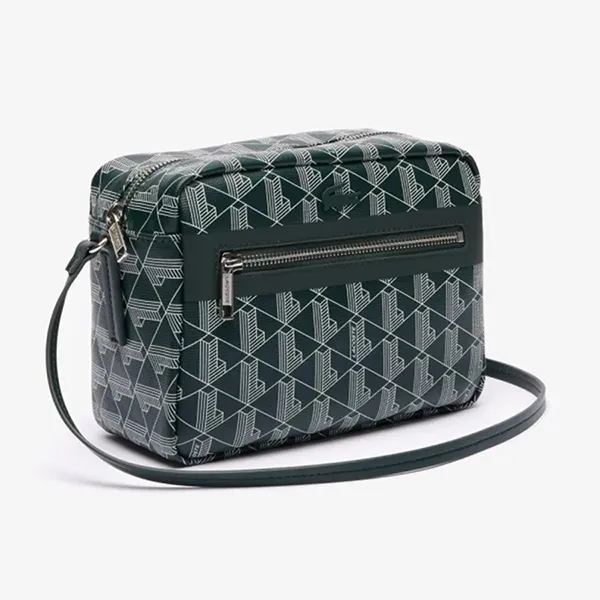 Túi Đeo Chéo Lacoste Zely Coated Canvas Vanity Bag NF4343Z 53N M44 Màu Xanh Lá