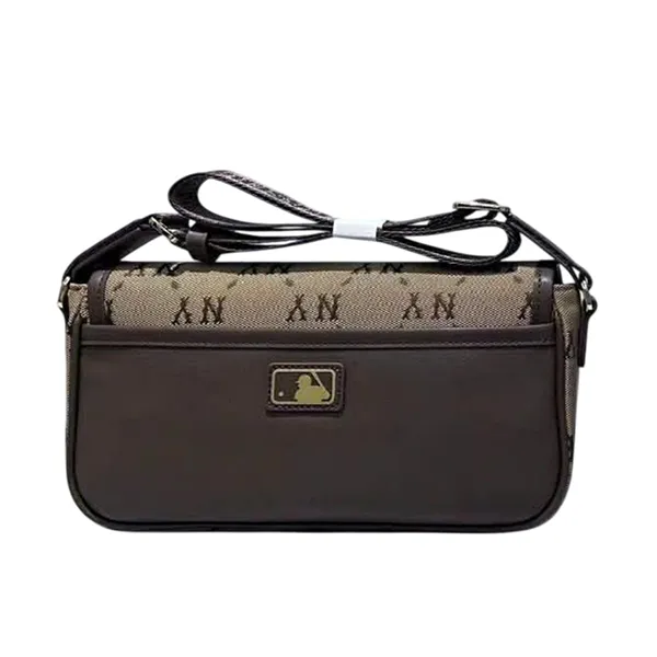 Túi Đeo Chéo MLB Diamond Monogram Jacquard NY Yankees 7ACRM046N-50BRS Màu Nâu