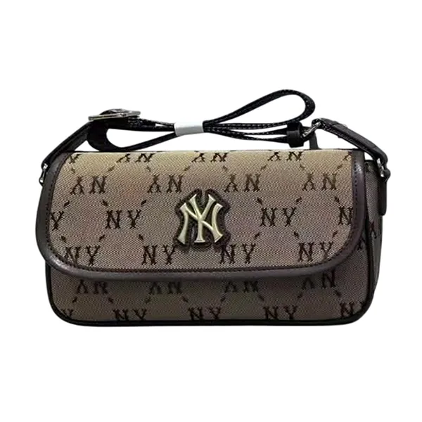 Túi Đeo Chéo MLB Diamond Monogram Jacquard NY Yankees 7ACRM046N-50BRS Màu Nâu