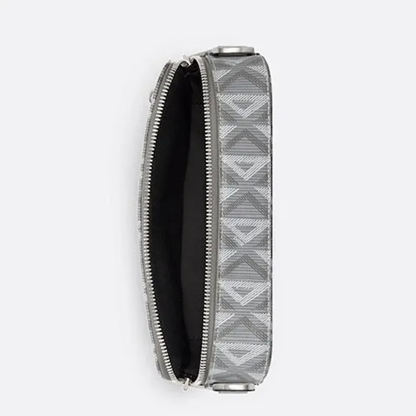 Túi Đeo Chéo Nam Dior Safari Bag With Strap Gray CD Diamond Màu Ghi