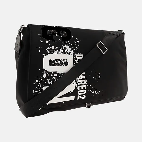 Túi Đeo Chéo Nam Dsquared2 Icon PTM0019 11707314 2124 Màu Đen Họa Tiết