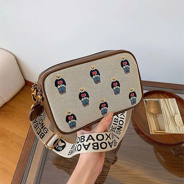 Túi Đeo Chéo Nữ Beibaobao Crossbody Bag 6974406818634 Màu Xanh - Nâu