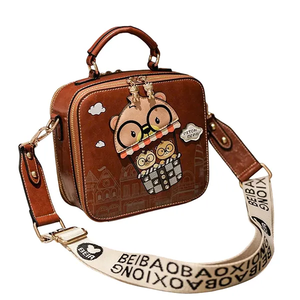 Túi Đeo Chéo Nữ Beibaobao Crossbody Bag S8531 Màu Nâu