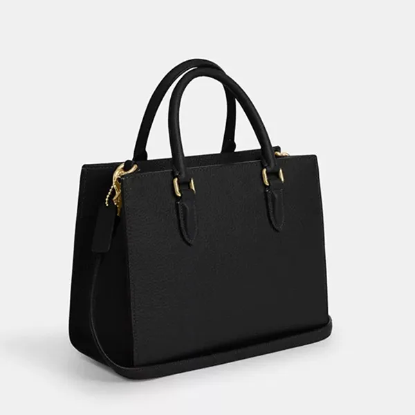 Túi Đeo Chéo Nữ Coach Maggie Small Tote Bag CY668 /Gold/Black Màu Đen
