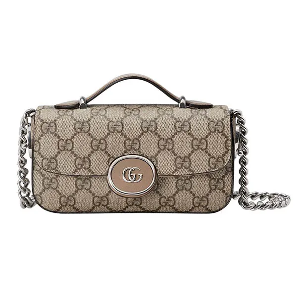 Túi Đeo Chéo Nữ Gucci Petite GG Mini Bag Màu Be