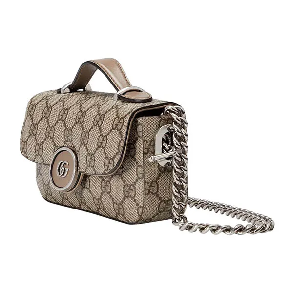 Túi Đeo Chéo Nữ Gucci Petite GG Mini Bag Màu Be