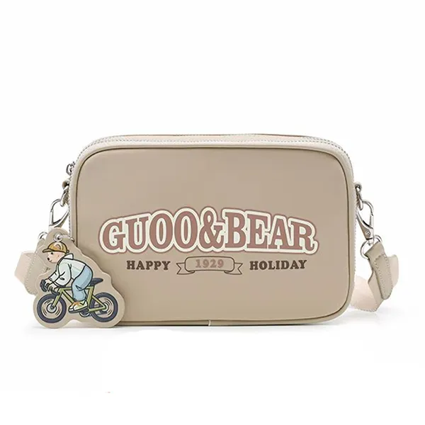 Túi Đeo Chéo Nữ Guoo Bear Bag GU1131-20030 Màu Nâu Trà