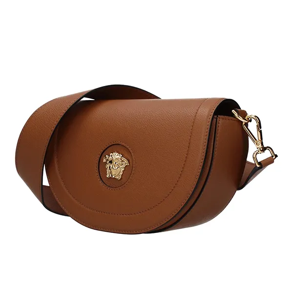Túi Đeo Chéo Nữ Versace Leather Crossbody Bag 1013350DVIT2T1KB7V Màu Nâu