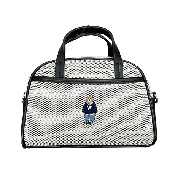 Túi Đeo Chéo Nữ WHOAU Steve Canvas 2 Way Mini WHBGG2223A Màu Đen Xám