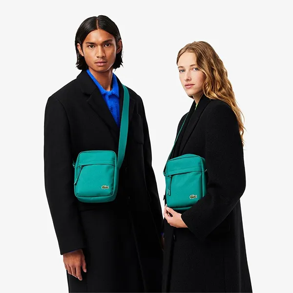 Túi Đeo Chéo Unisex Lacoste Neocroc NU4788NE N60 Màu Xanh Lá