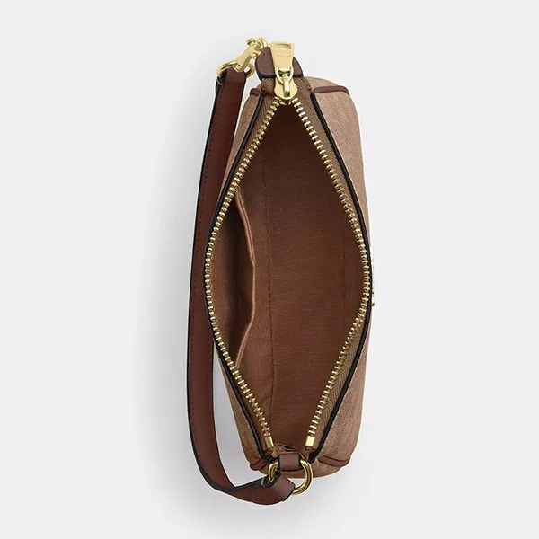 Túi Đeo Vai Nữ Coach Nolita 19 In Signature Canvas Shoulder Bag CW426 Gold/Tan/Brown Màu Nâu