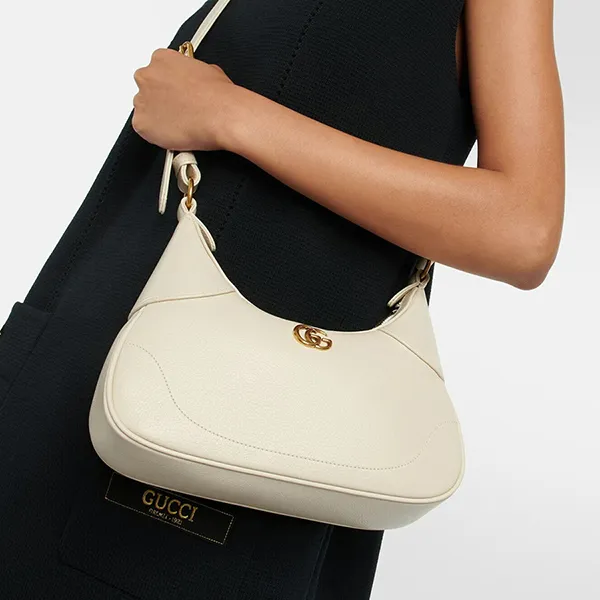 Túi Đeo Vai Nữ Gucci Aphrodite Small Shoulder Bag Màu Trắng Ngà