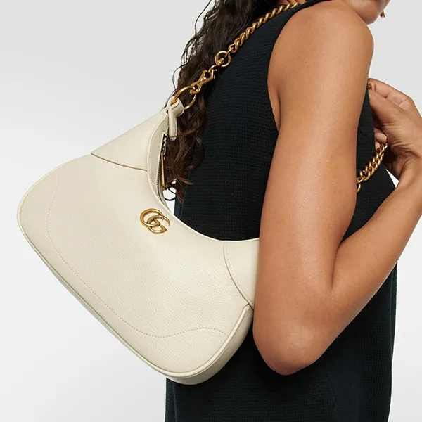 Túi Đeo Vai Nữ Gucci Aphrodite Small Shoulder Bag Màu Trắng Ngà