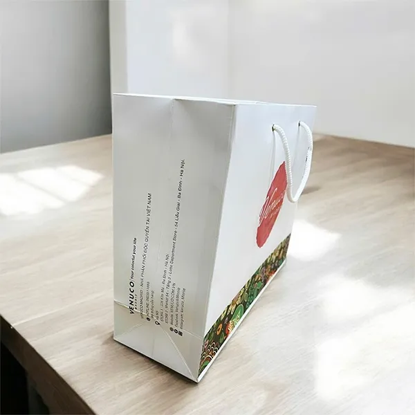 Túi Đựng Quà Venuco Madrid 2000000000206 Màu Trắng Size L