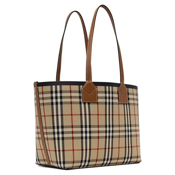 Túi Tote Nữ Burberry Brown Small London Tote Màu Be
