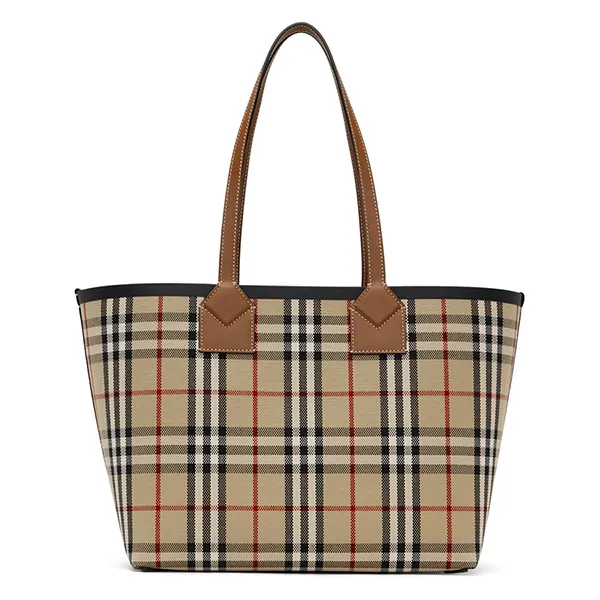 Túi Tote Nữ Burberry Brown Small London Tote Màu Be
