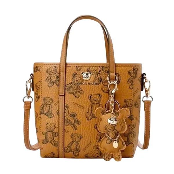 Túi Tote Nữ Guoo Bear Bag GU8025-3920 Màu Nâu