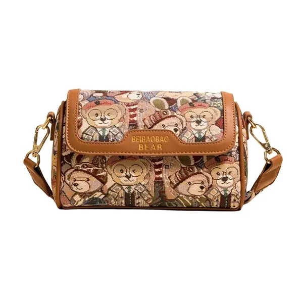 Túi Đeo Chéo Nữ Beibaobao Embroidered Pooh Bear Pillow Crossbody Small Bag 6974406815534 Phối Màu