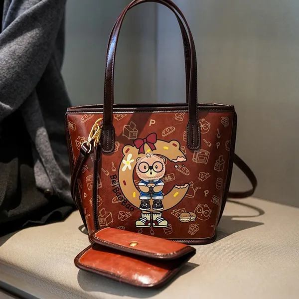 Túi Xách Tay Nữ BeiBaoBao S8370 6977374782662 Màu Nâu Đỏ