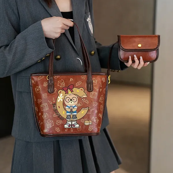 Túi Xách Tay Nữ BeiBaoBao S8370 6977374782662 Màu Nâu Đỏ