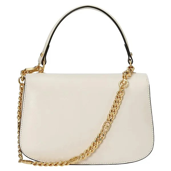 Túi Xách Tay Nữ Gucci Blondie Top Handle Bag Màu Trắng