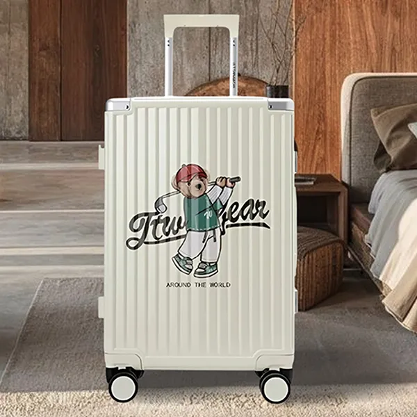 Vali Guoo Bear Golfer Around The World White TN7044-20020 Màu Trắng Size 24