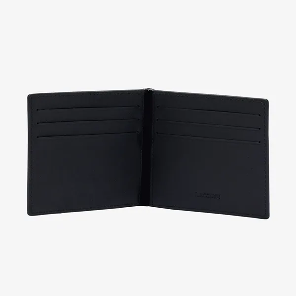 Ví Nam Lacoste Folding Wallet With Bill Clip NH4404FG 000 Màu Đen