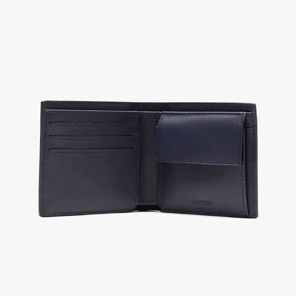 Ví Nam Lacoste Men's Wallet Fg Medium NH5086FW R68 Màu Xanh Đen