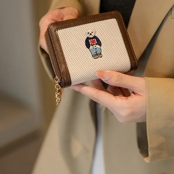 Ví Nữ Beibaobao S8506 2000214250114 Màu Trắng Nâu