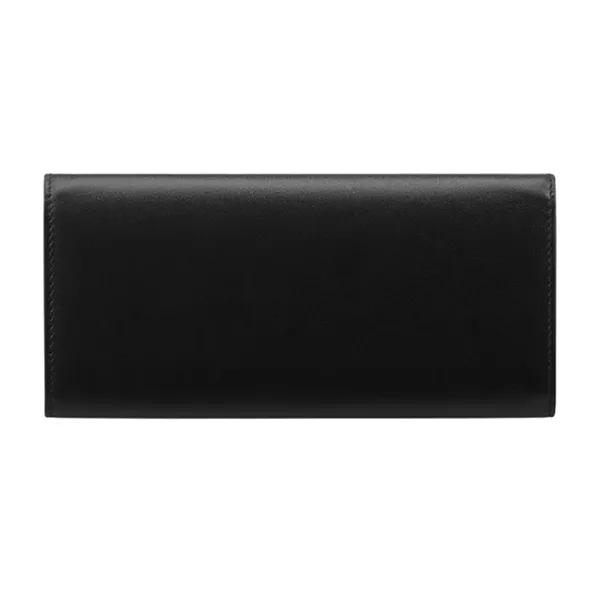 Ví Nữ Dior 30 Montaigne Avenue Violet Wallet In Box Calfskin With Tonal Enamel CD Signature Black Màu Đen