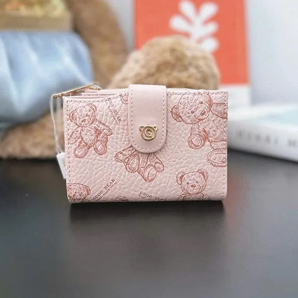 Ví Nữ Guoo Bear GO2040 Màu Hồng