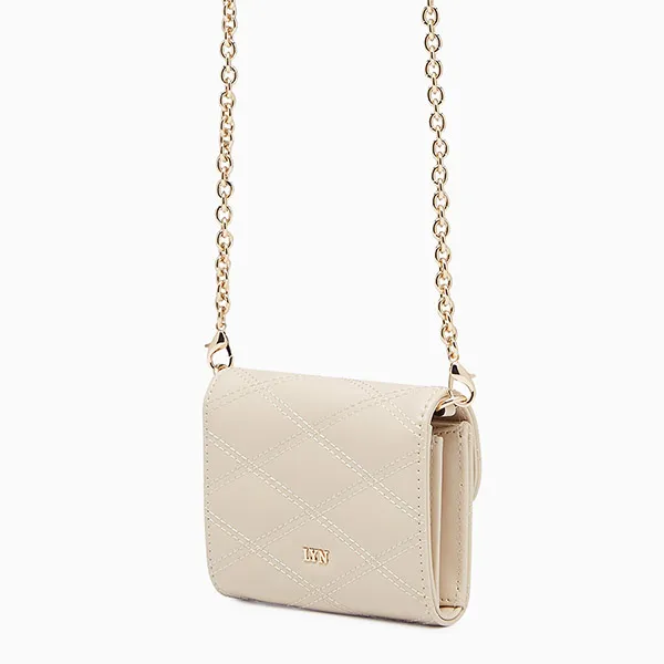Ví Nữ Lyn Barley Short Wallet On Chain - Light Beige L26CWWA020 Màu Be Nhạt