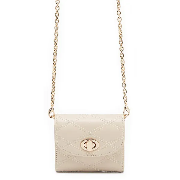 Ví Nữ Lyn Barley Short Wallet On Chain - Light Beige L26CWWA020 Màu Be Nhạt
