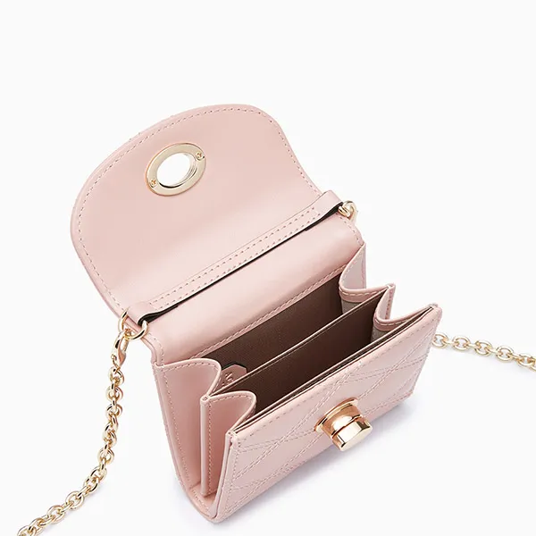 Ví Nữ Lyn Barley Short Wallet On Chain - Pink L26CWWA020 Màu Hồng