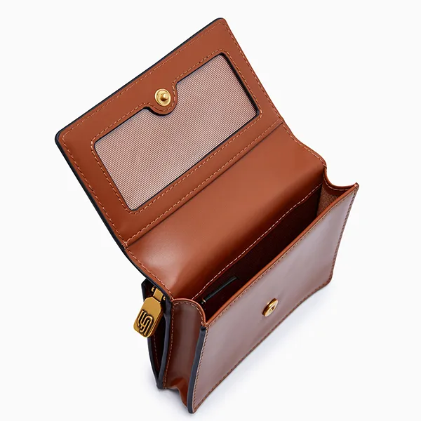 Ví Nữ Lyn Gem Infinite Zip Short Wallet - Tan L26CWWA005 Màu Nâu