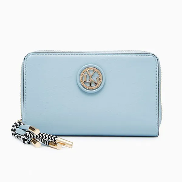 Ví Nữ Lyn Lola Zip Semi Wallet L26CWWA036 Màu Xanh Blue