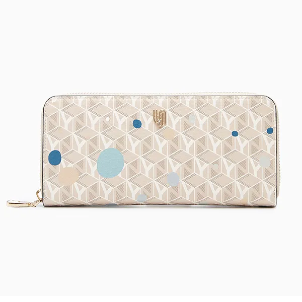 Ví Nữ Lyn Nova Infinite Long Wallet Long Wallet - Printed Beige L26CWWA006 Màu Be Nhạt