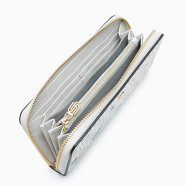Ví Nữ Lyn Nova Infinite Long Wallet Long Wallet - Printed White L26CWWA006 Màu Trắng Xám