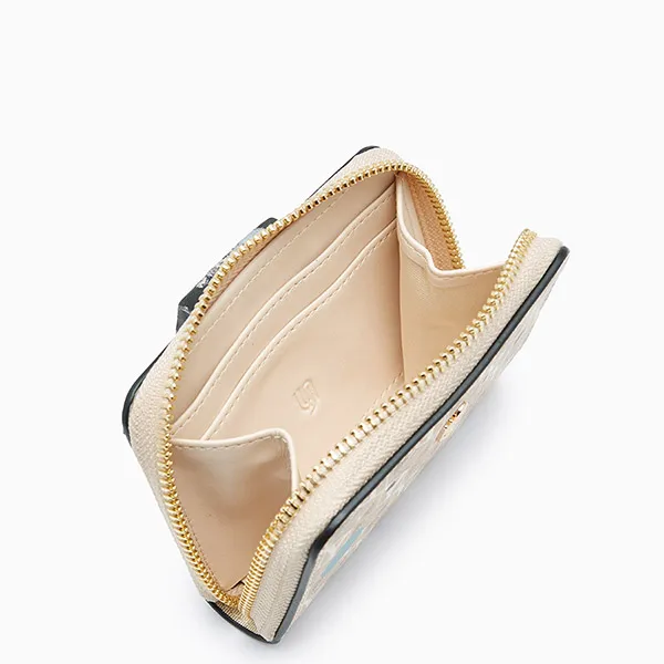 Ví Nữ Lyn Nova Infinite Short Wallet Short Wallet - Printed Beige L26CWWA007 Màu Be Nhạt